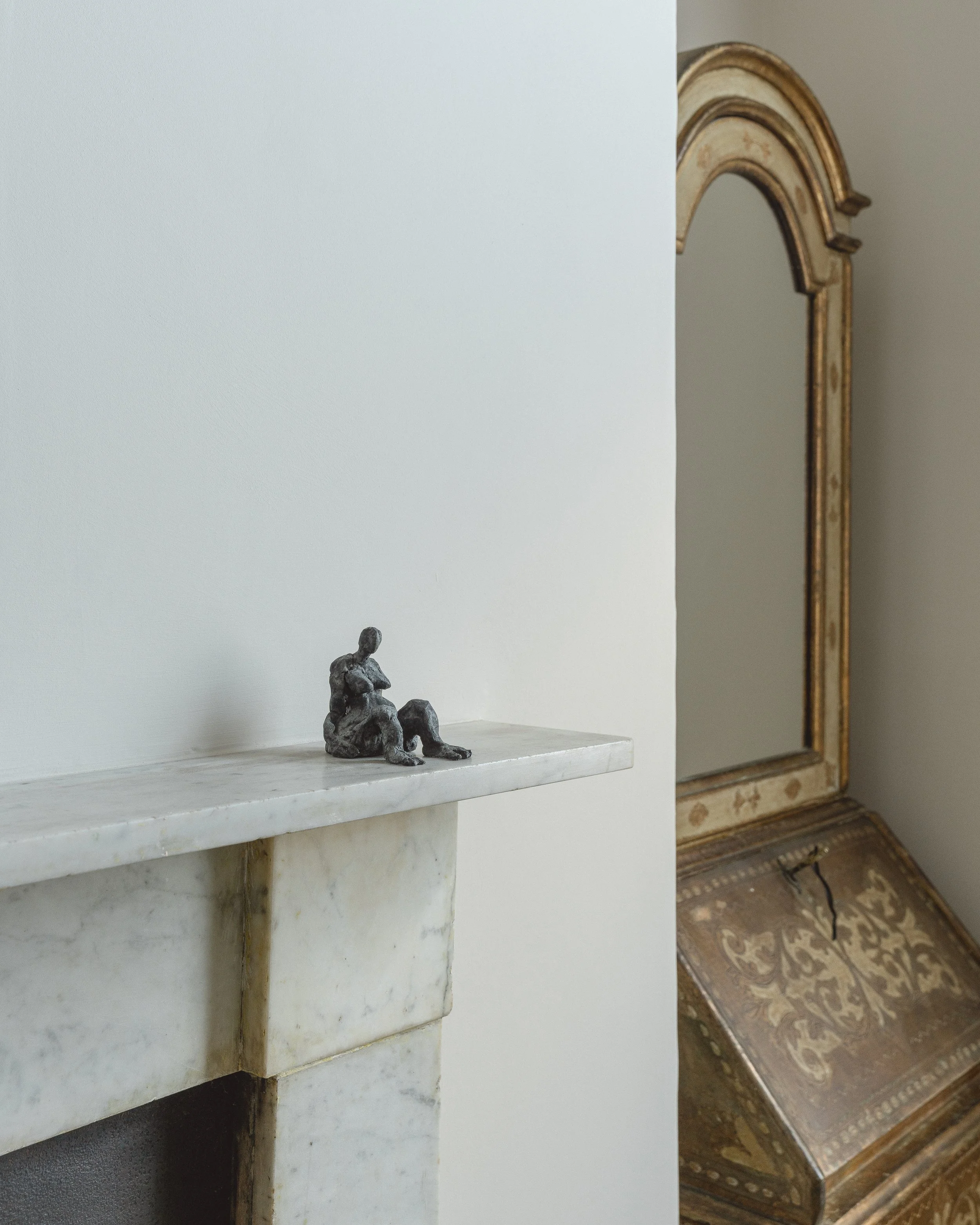 'Seated Woman' Bronze Sculpture by Sonja Zeltner-Müller