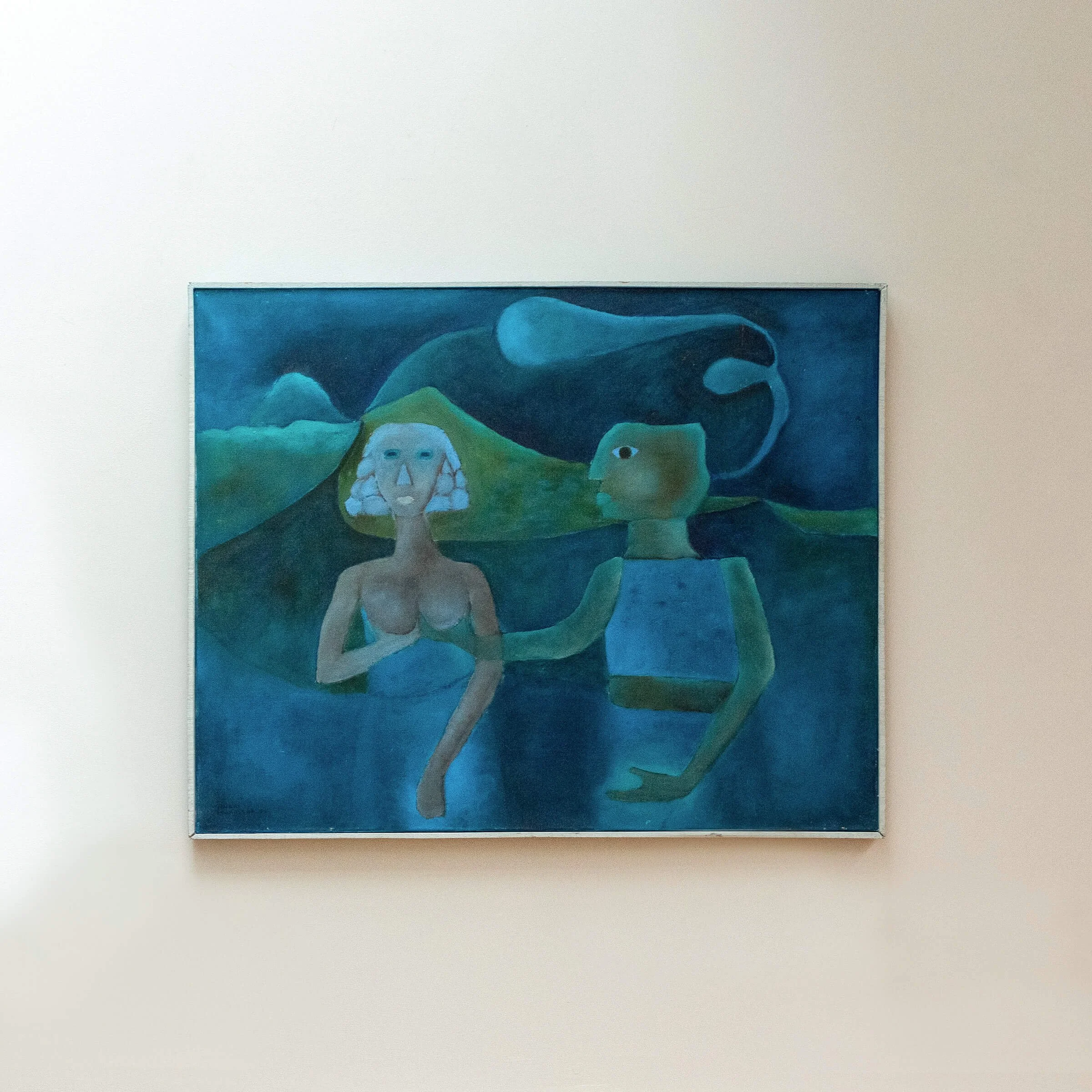 'Climax IV' Oil Painting by Andre Murassan, French 20th Century