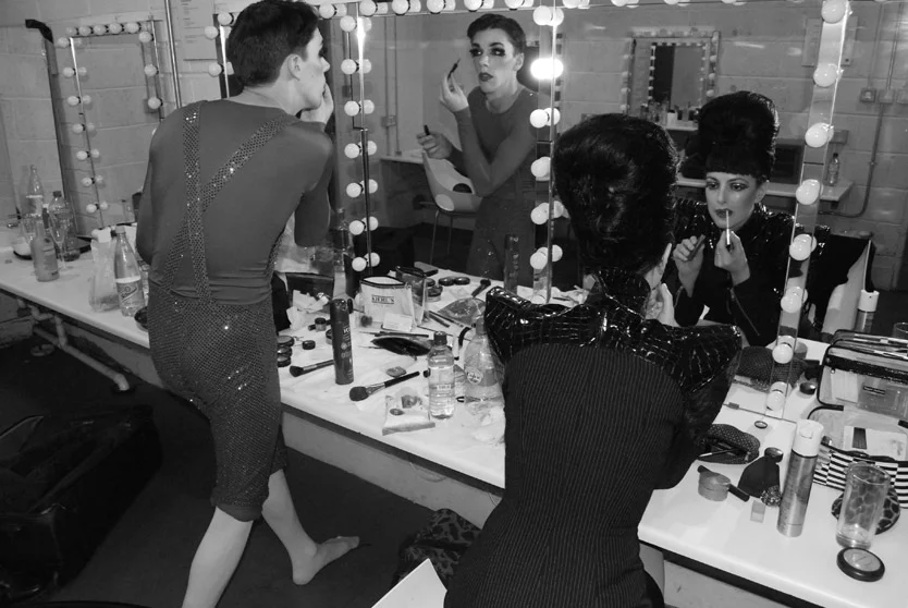 Backstage at Project Arts Centre, Dublin 2009. Photo by Tom Jef