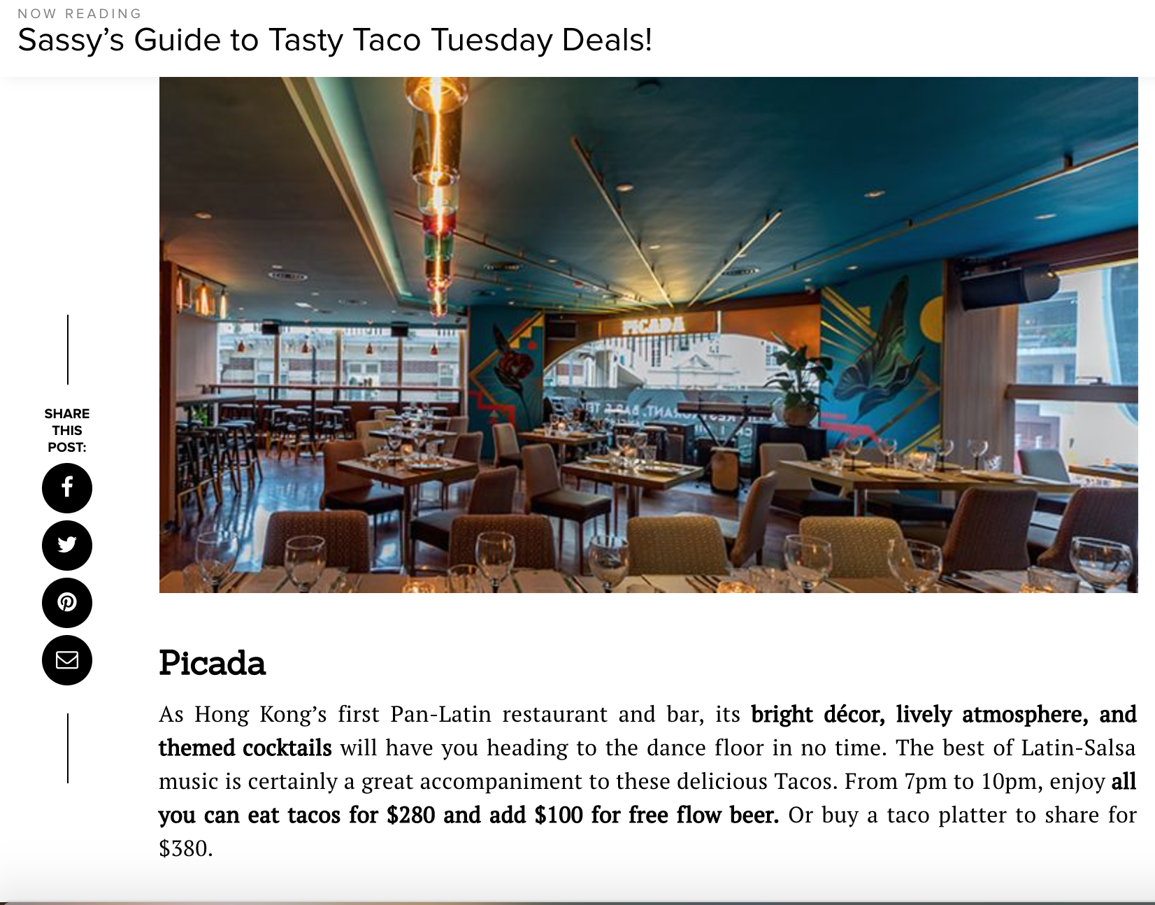 Read the full article here: https://www.sassyhongkong.com/eat-drink-restaurants-taco-tuesday-mexican-deals-guide/