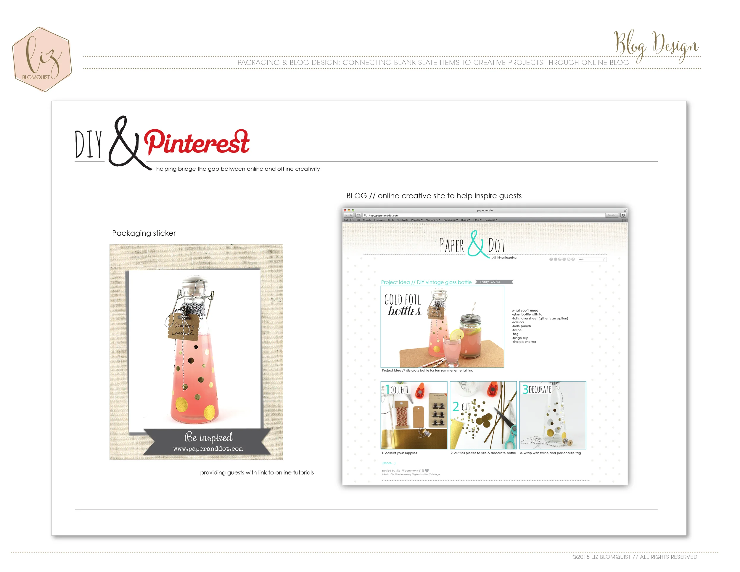 BLOG DESIGN // PAPER AND DOT