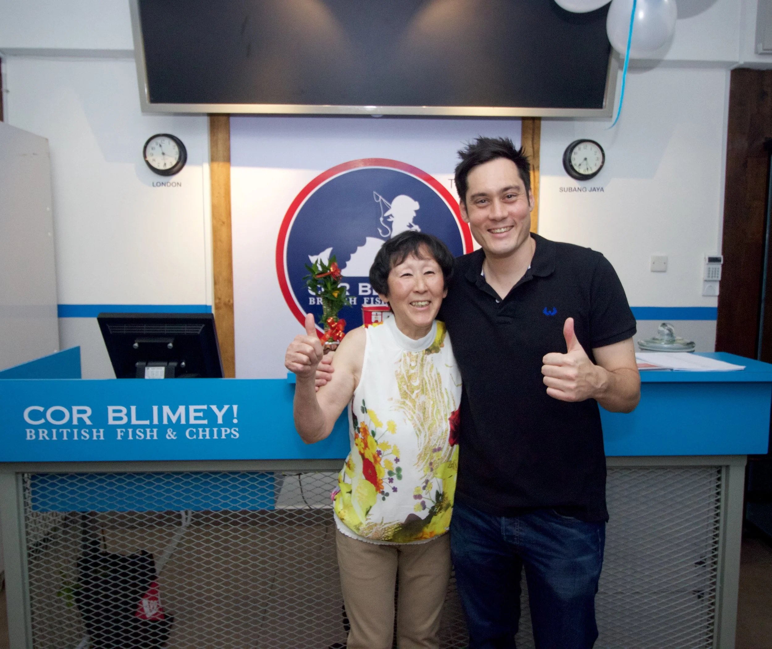 Our British Founder, Adam Hanrahan with his Malaysian mum