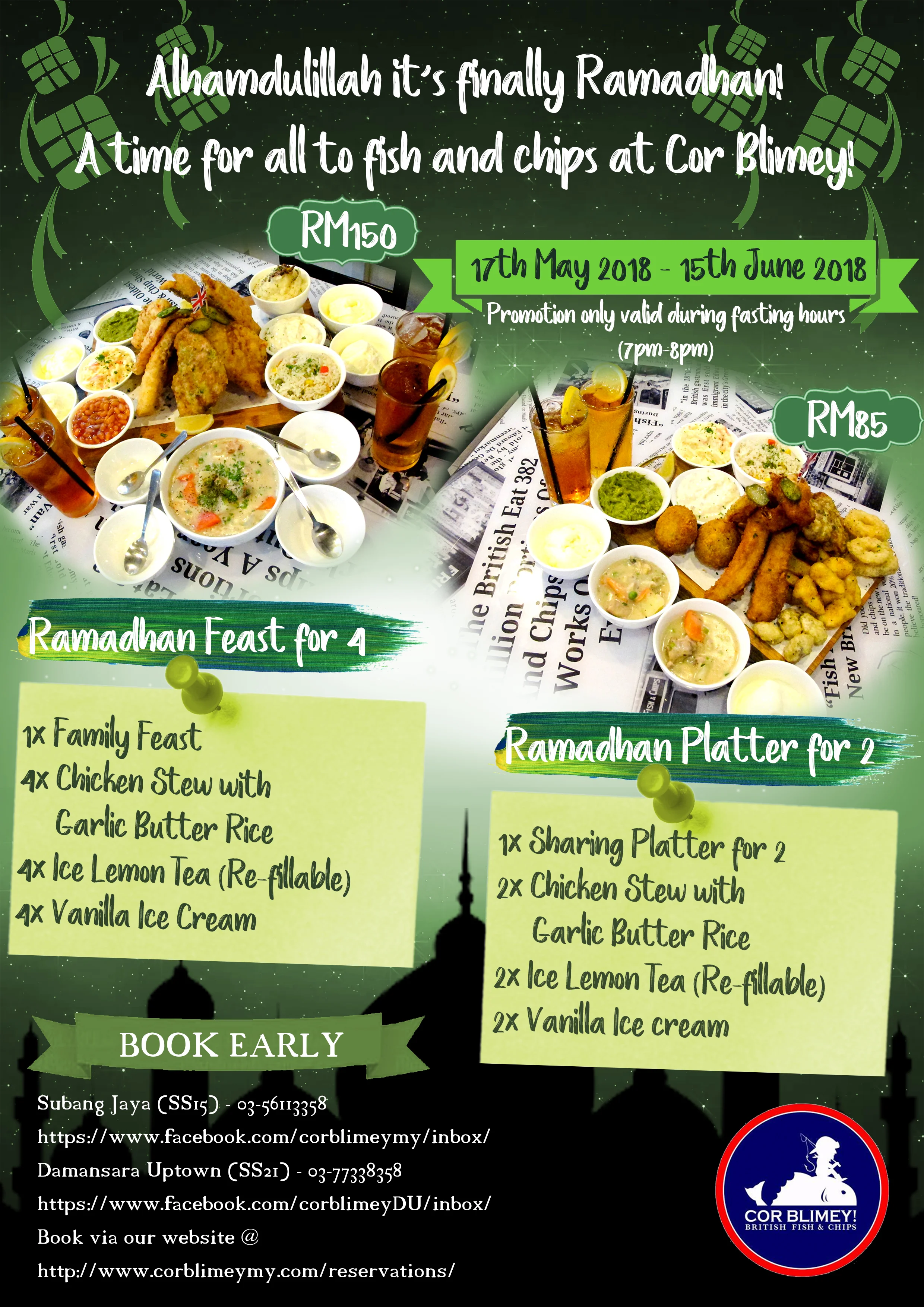 COR BLIMEY - RAMADHAN PACKAGES
