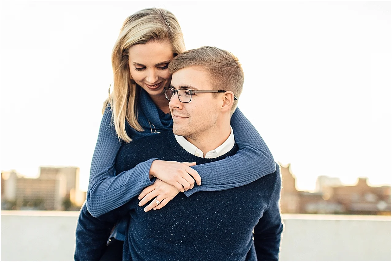 David & Abby's Vibrant Engagement at the Botanical Gardens | Downtown Birmingham