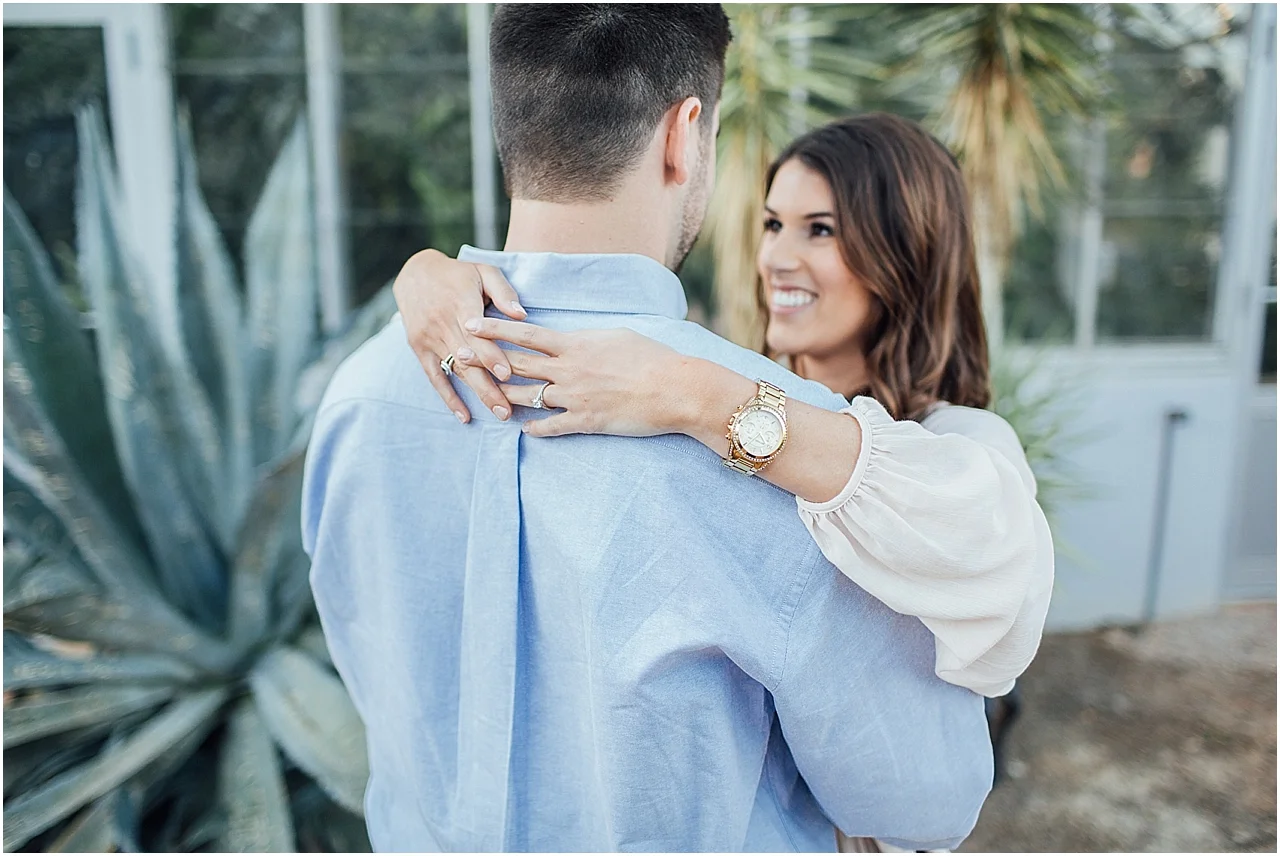 Alex & Austin's Romantic Garden Engagement | Botanical Gardens | Birmingham, AL