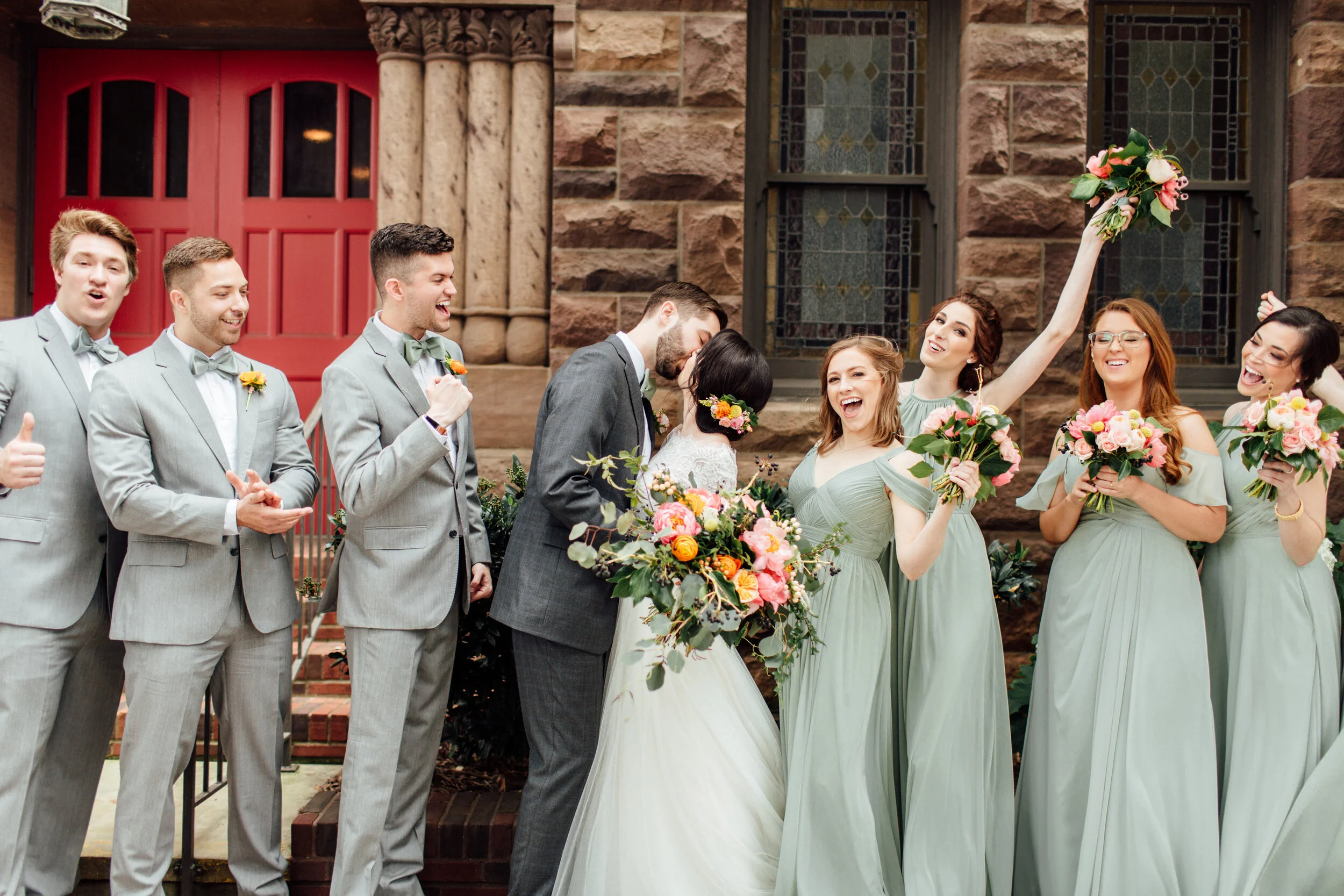 Hillary and Brian's Amazingly Unique Wedding | First United Methodist Church | B&amp;A Warehouse | Birmingham, AL