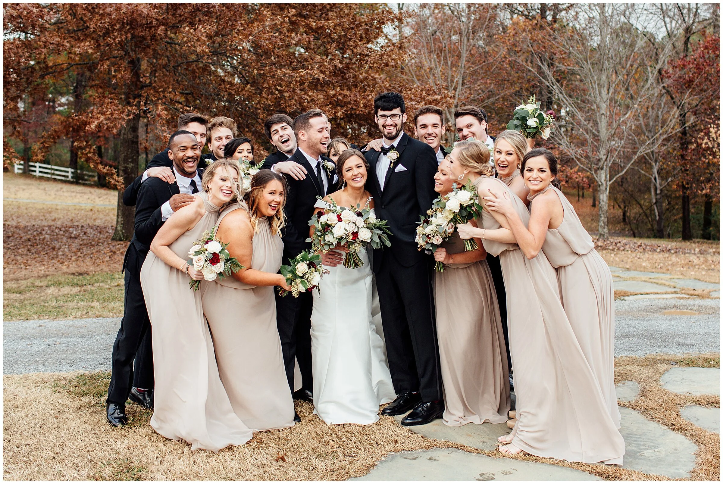 Katie and Winston's Fall Barn Wedding | Barn at Shady Lane | Birmingham, AL