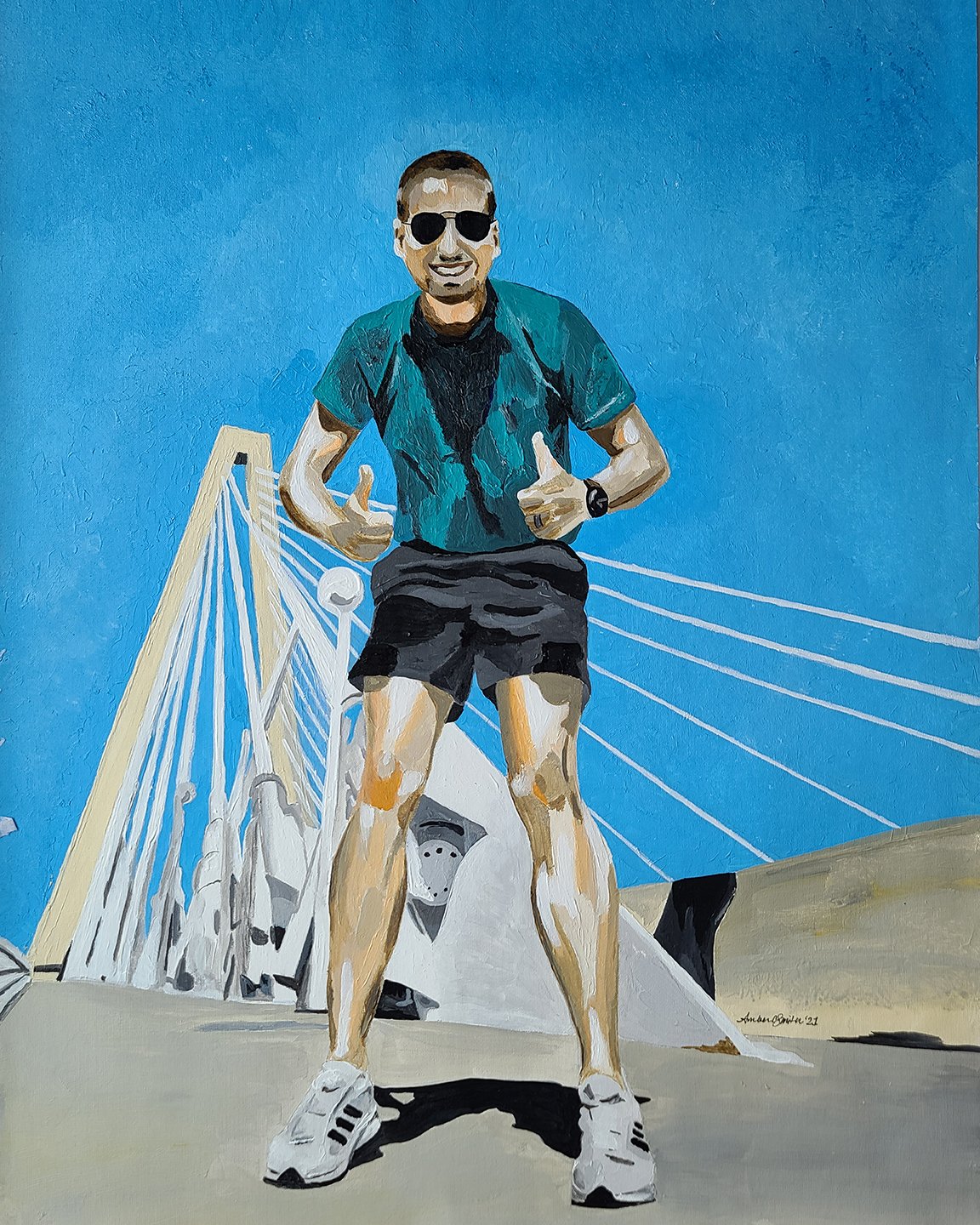 Daniel Smith Day 365 #1  • acrylic on canvas
©2021 Amber C. Smith ALL RIGHTS RESERVED