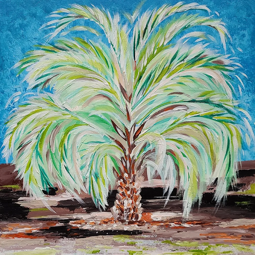 Spring Palm #1  •  acrylic on canvas
©2022 Amber C. Smith ALL RIGHTS RESERVED