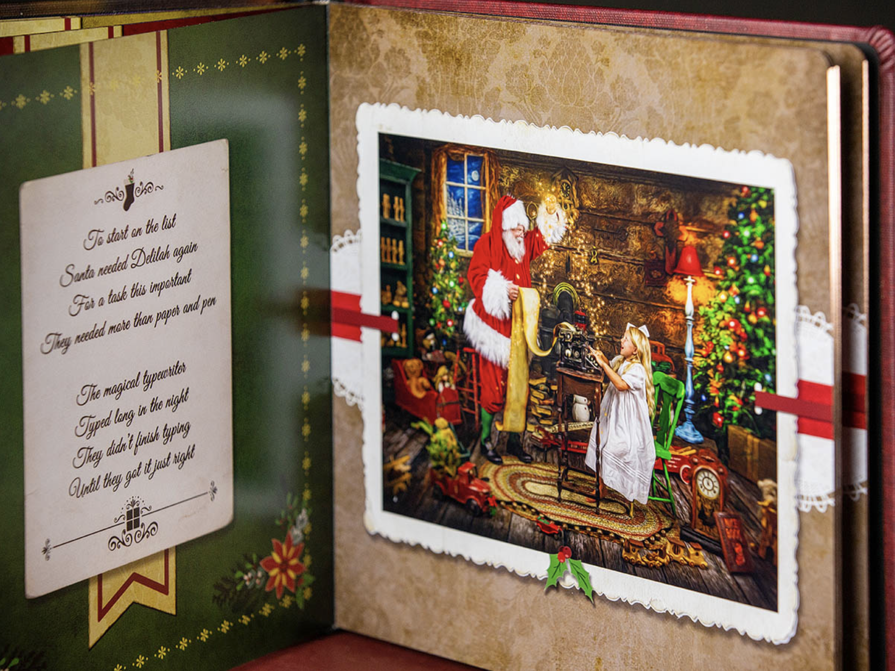 Book Page Design for Award-Winning Photography Brand: The Wonder of Santa