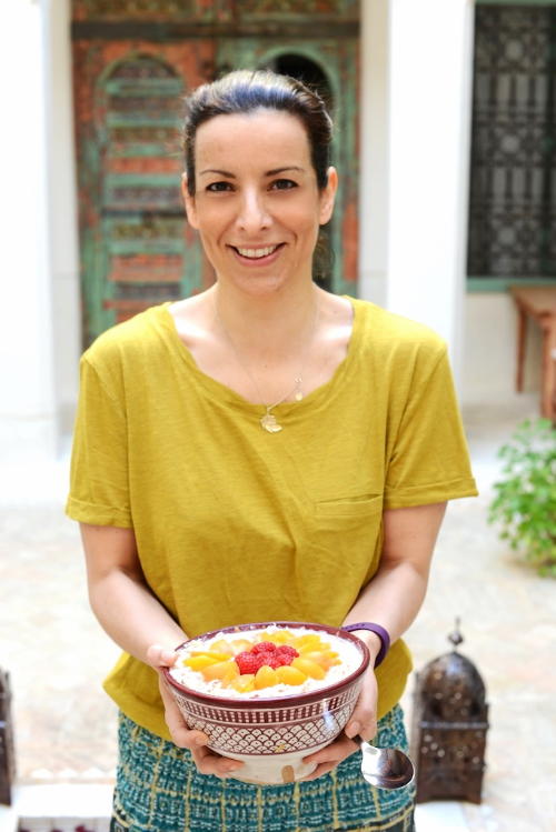 NAz serves up her bircher muesli in Morocco