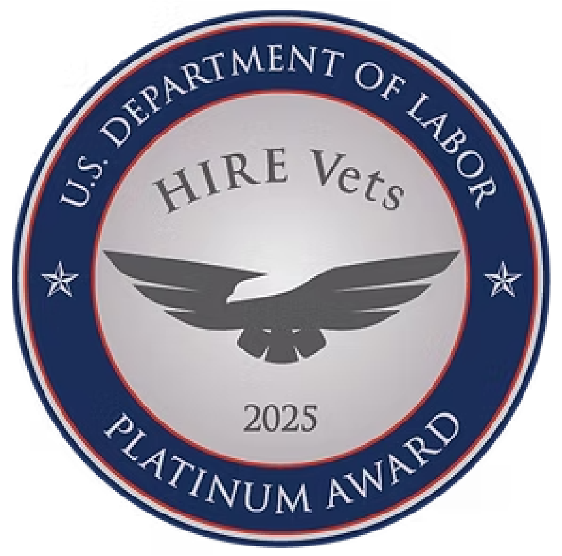 2025 US Department of Labor HIRE Vets Platinum Award