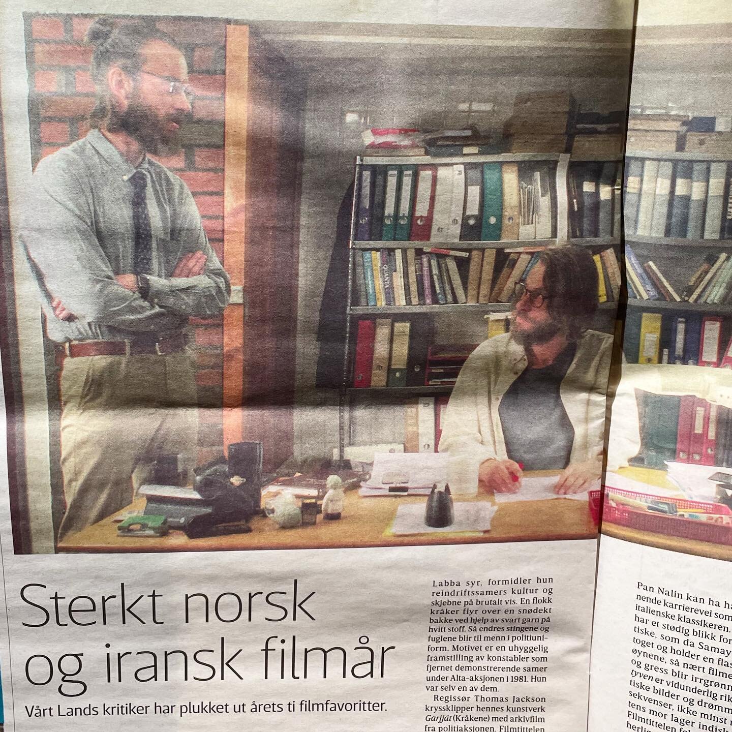 🍾🥇Norwegian newspaper V&aring;rt Land rates Thomas vs. Thomas their favourite film of the year. 😅😎

Thank you team, producers, actors and especially a lot of @arthurberning for making this film what it is. ❤️

(First and only time we'll &laquo;be