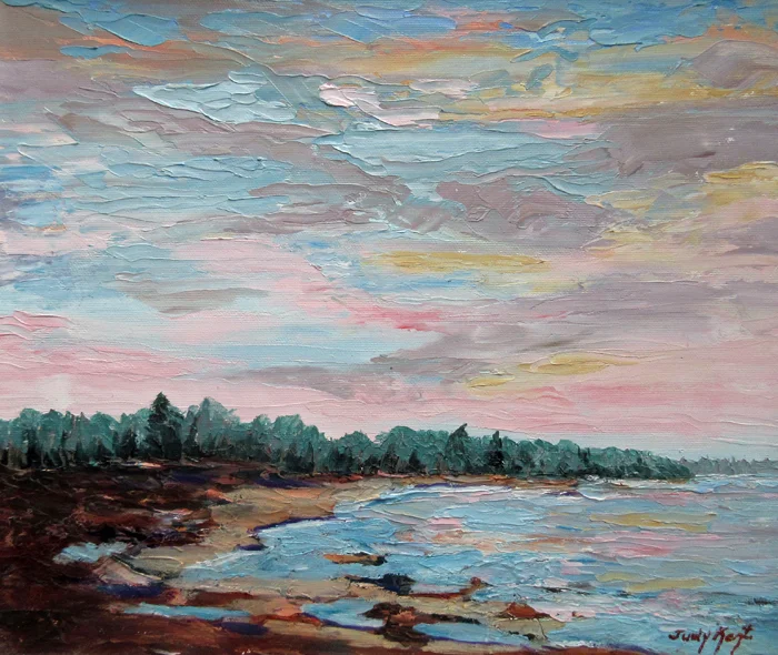 Palette Knife Pastel Sky