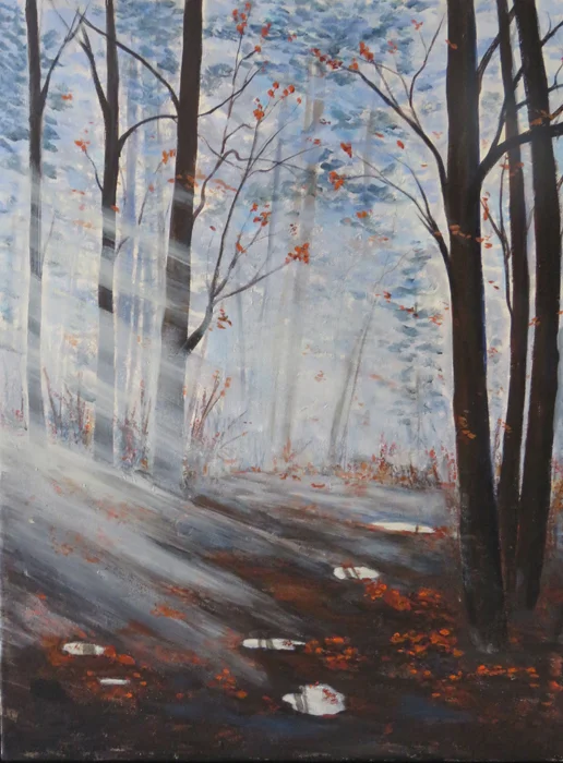 Misty Autumn Scene