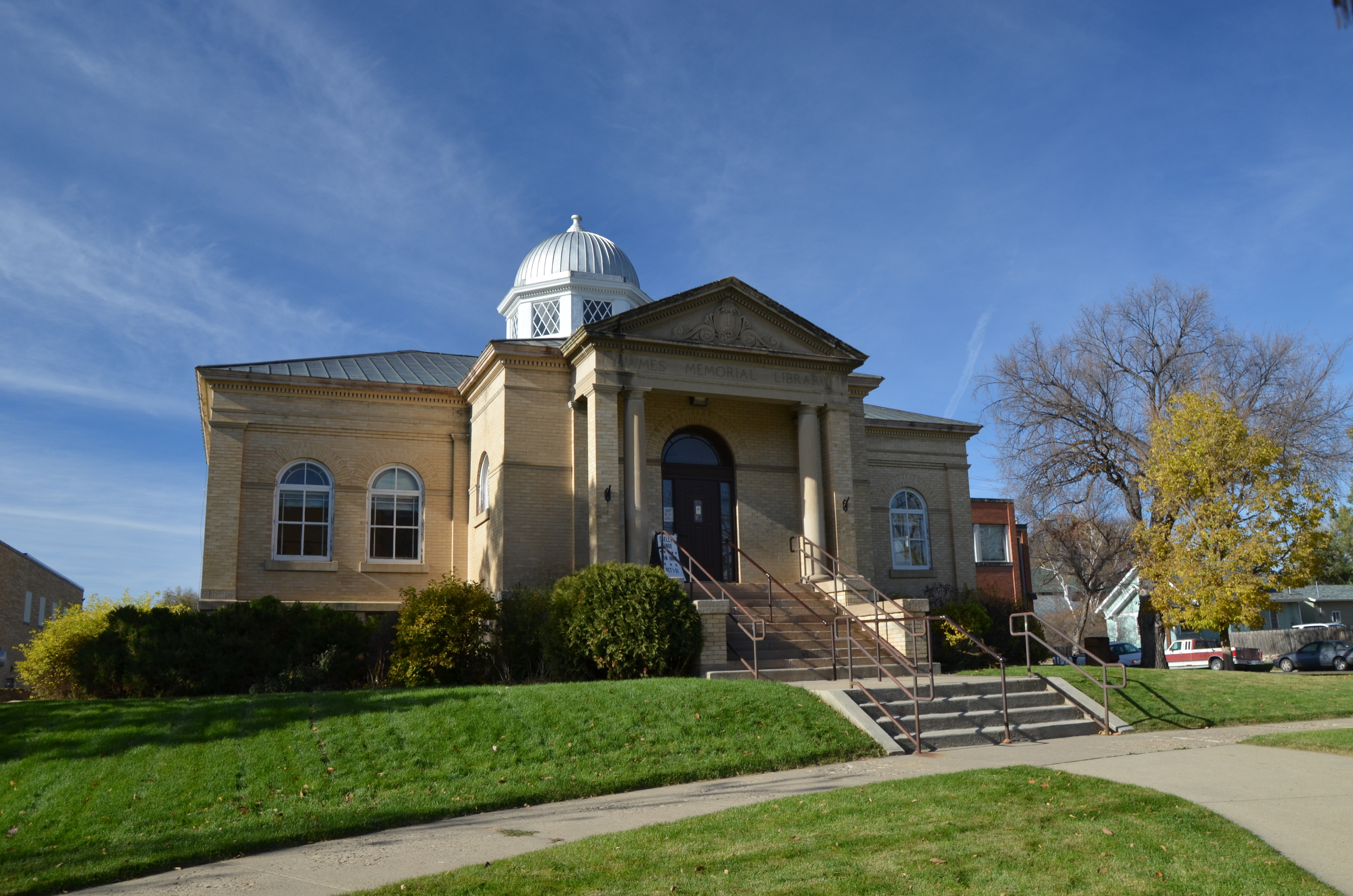 The copper roof was repaired, dome re-coated, and all windows in cupola re-glazed and painted spring of 2015. All this was made possible by private donations. 