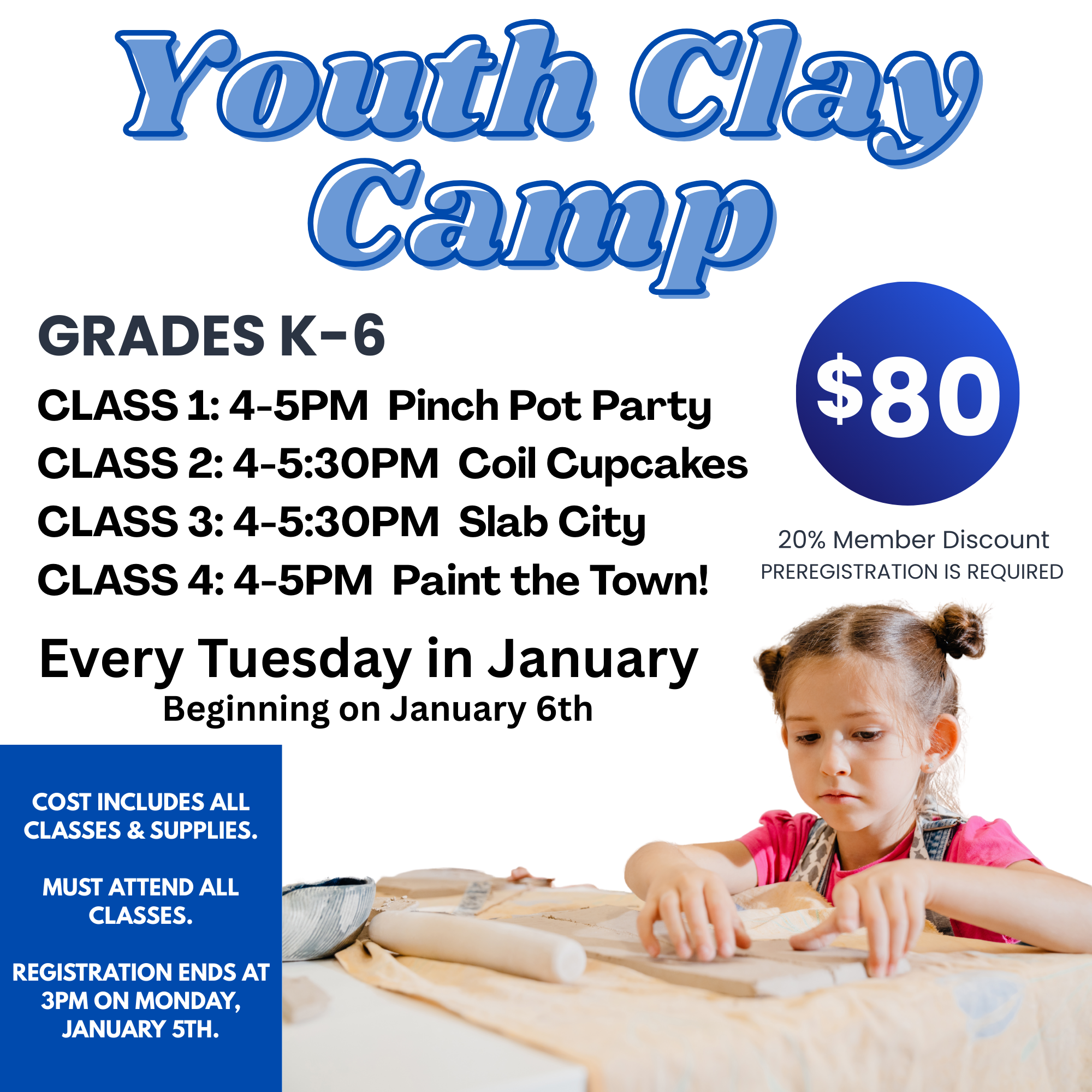 Youth Clay Camp Begins