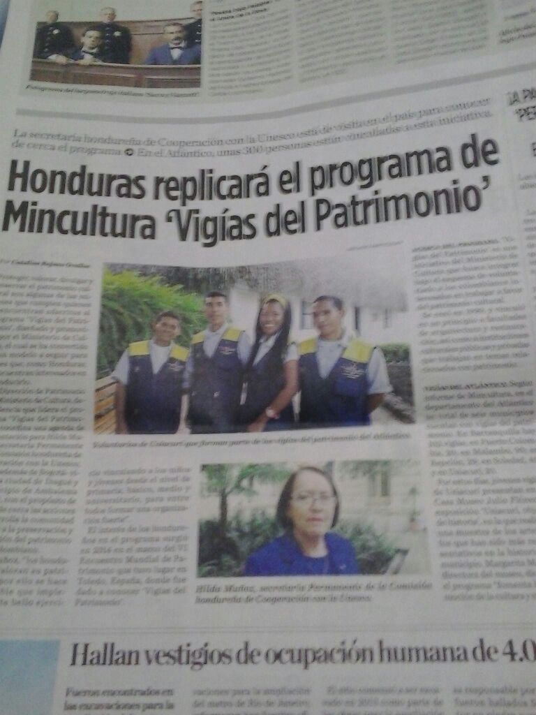 Imagen de nota publicada en el periodico El Heraldo