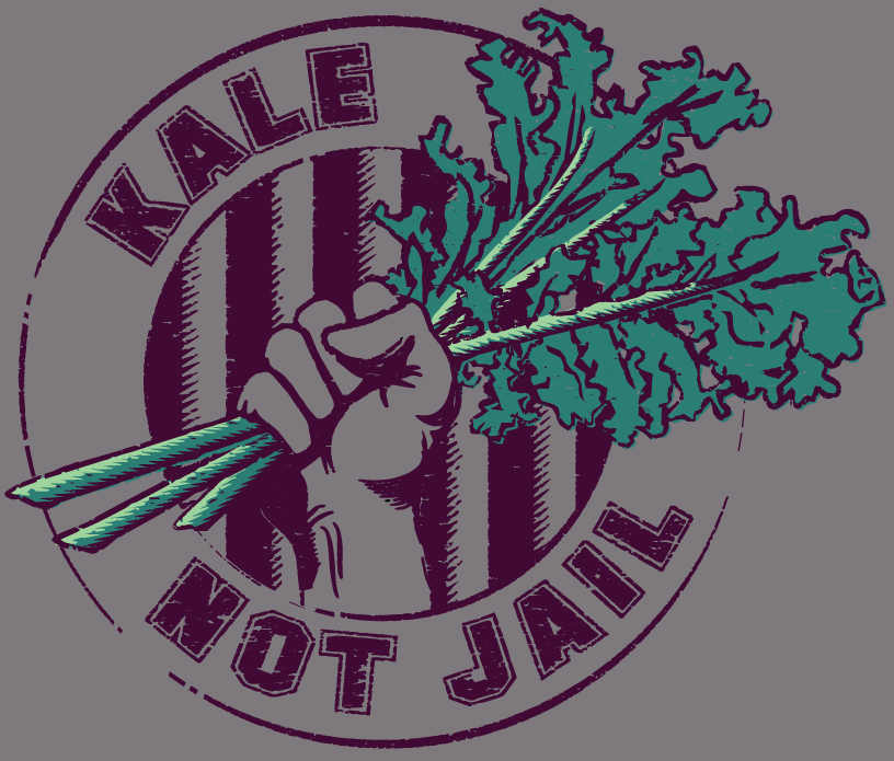 "Kale Not Jail" T-Shirt Design