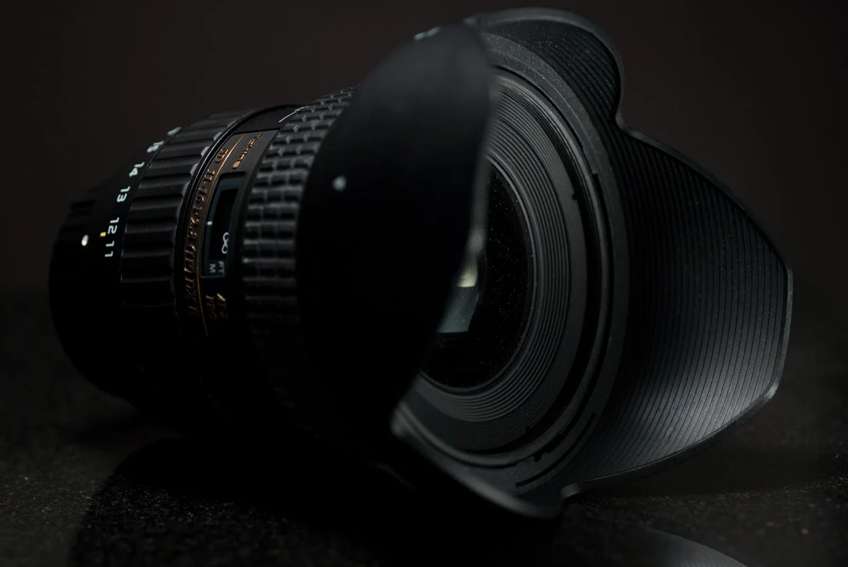 My wide-angle lens: the Tokina 11-16mm f/2.8 Pro DX II. 35mm equivalent: 16.5-24mm.