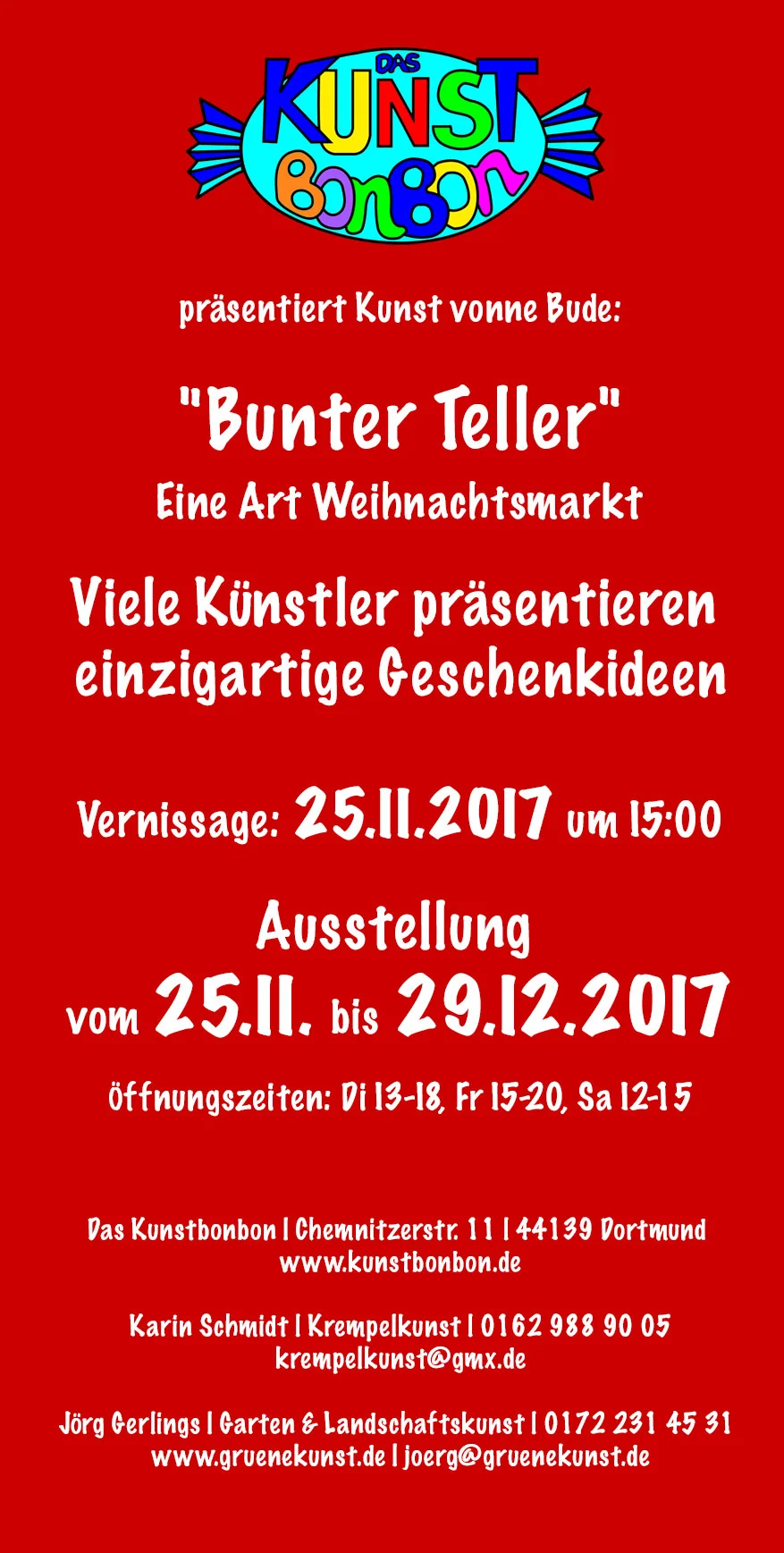 Der Flyer zum 'Bunten Teller'