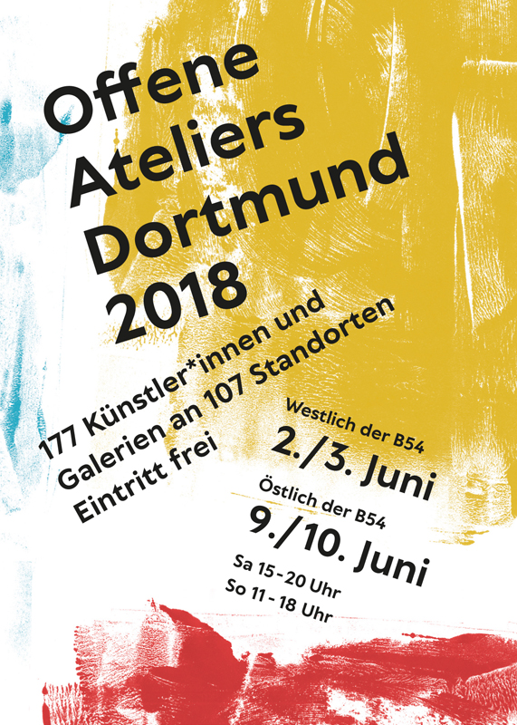 Der offizielle Flyer der offenen Ateliers 2018