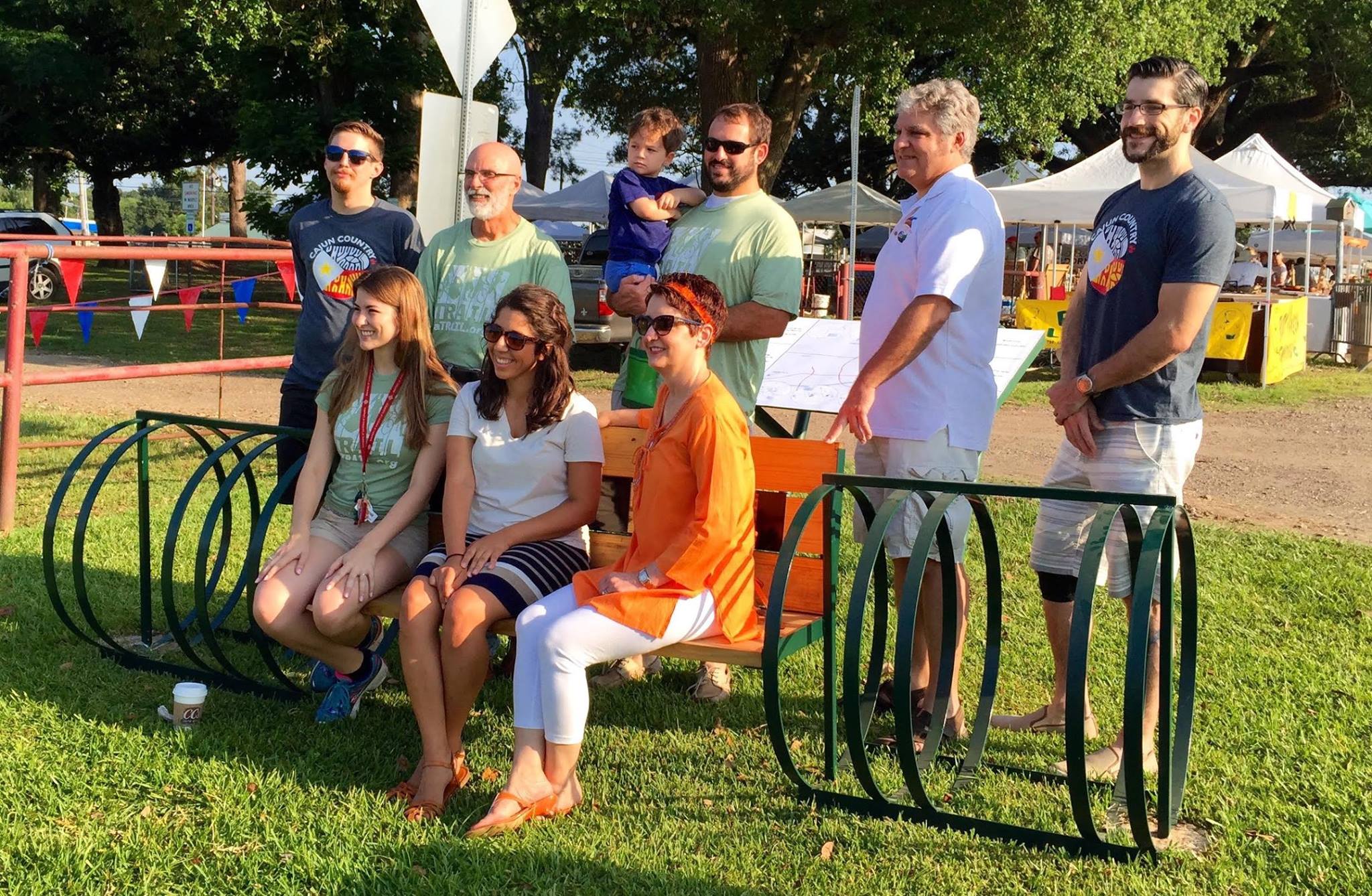 dedication of the bicycle rack and bench at the Horse Farm.jpg