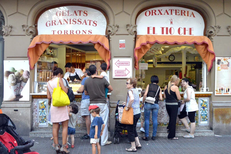 Our very favourite horchateria in Barcelona!