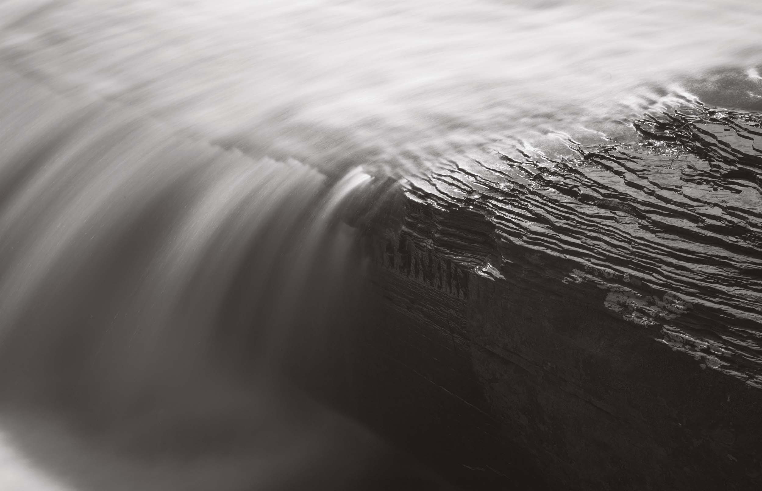 NAWADAHA FALLS - Presque Isle River One of the prettiest series of waterfalls in the state. Nawahada falls sits below Manido Falls and Manabezho Falls. Michigan Landscape Photography.