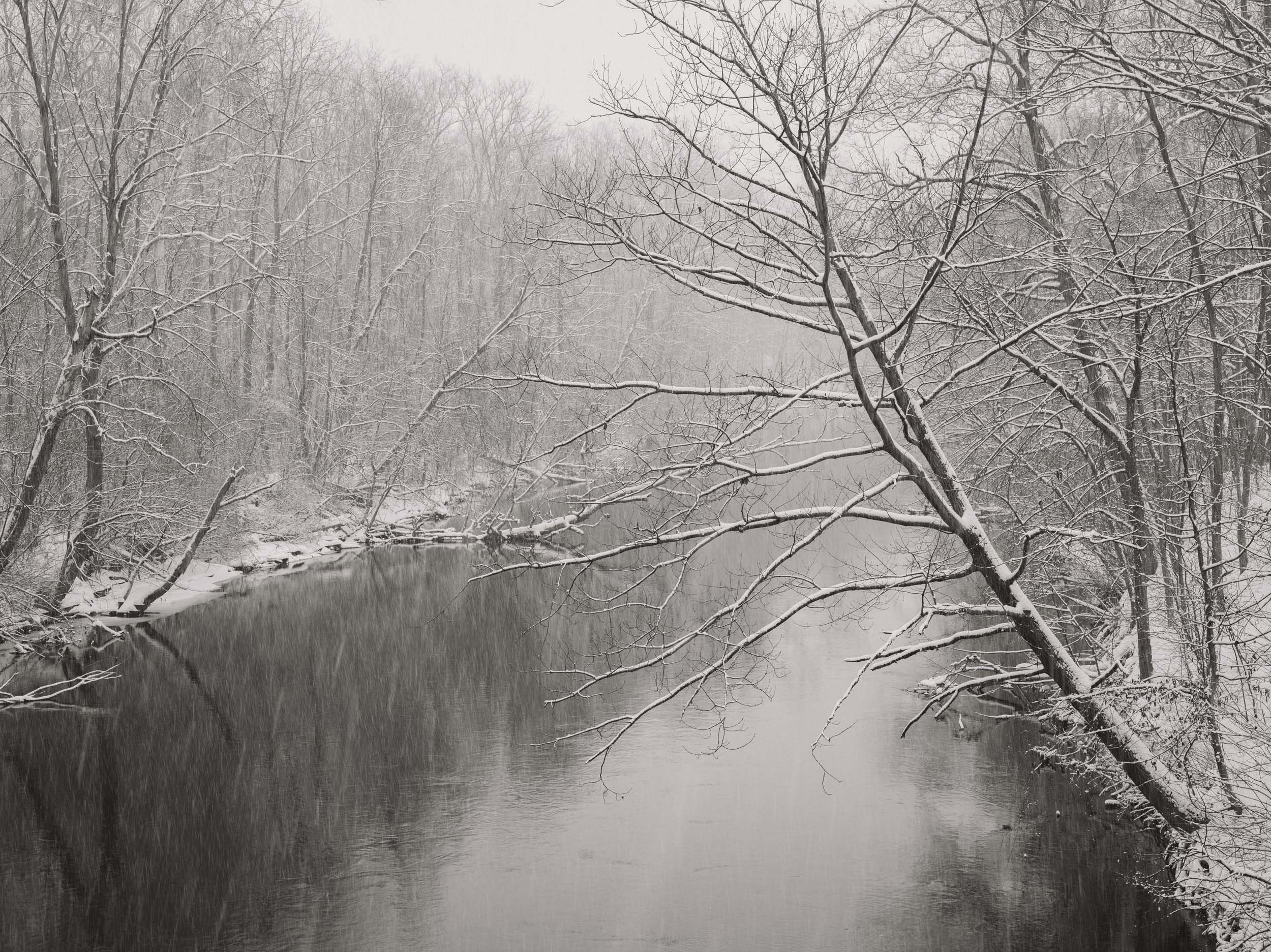 RIVER IN WINTER. On this wintry day I brought out my camera and took a drive down Haggerty into the lower Huron Metro Park looking for something beautiful to share. Michigan Landscape Photography. 