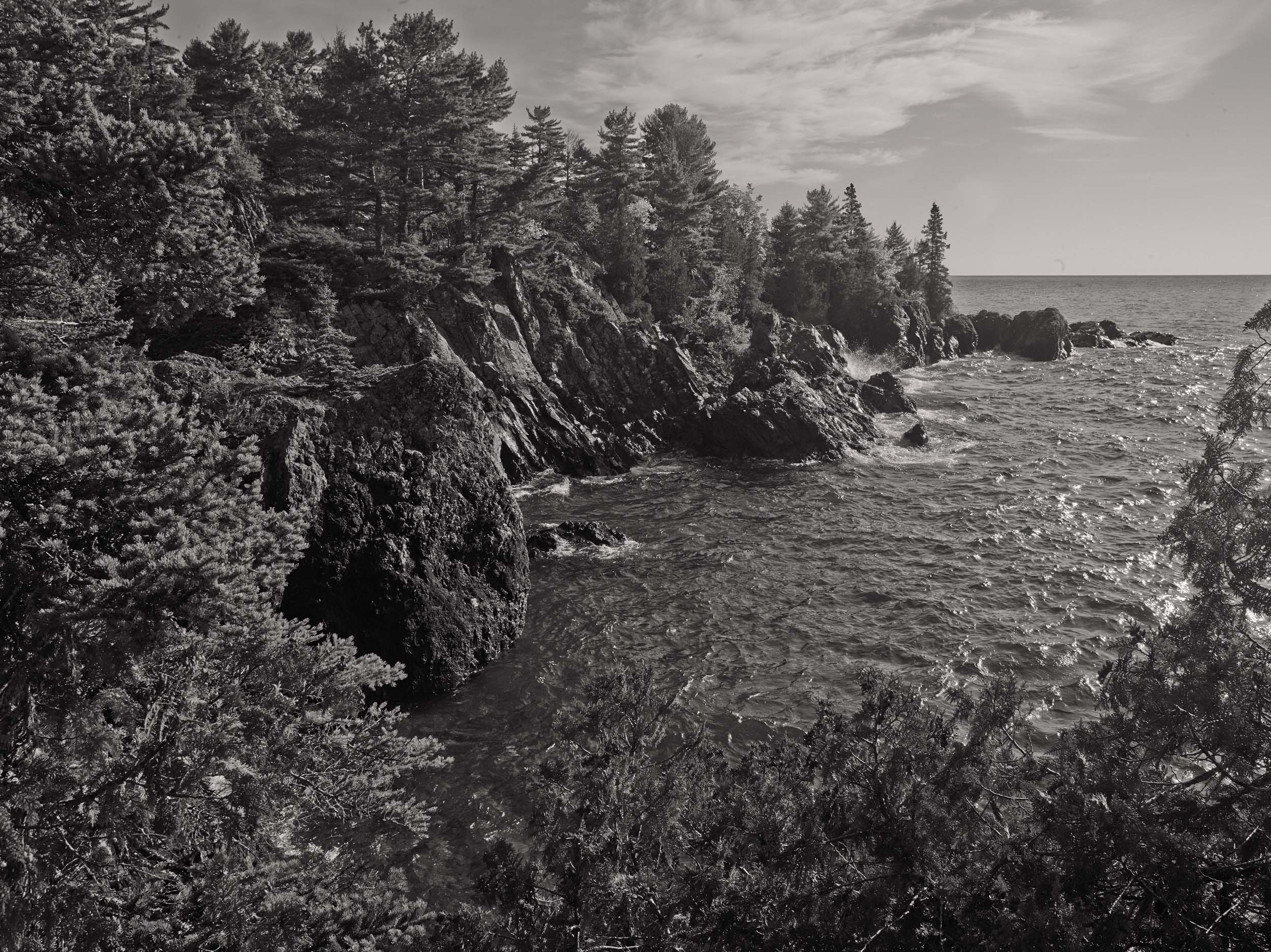 Copper Harbor. One of Michigan's most beautiful and remote spots. Fish Cove is at the tip of the Keweenaw Penninsula 15 miles down a jeep trail. It's secluded, rugged. Michigan Landscape Photography.