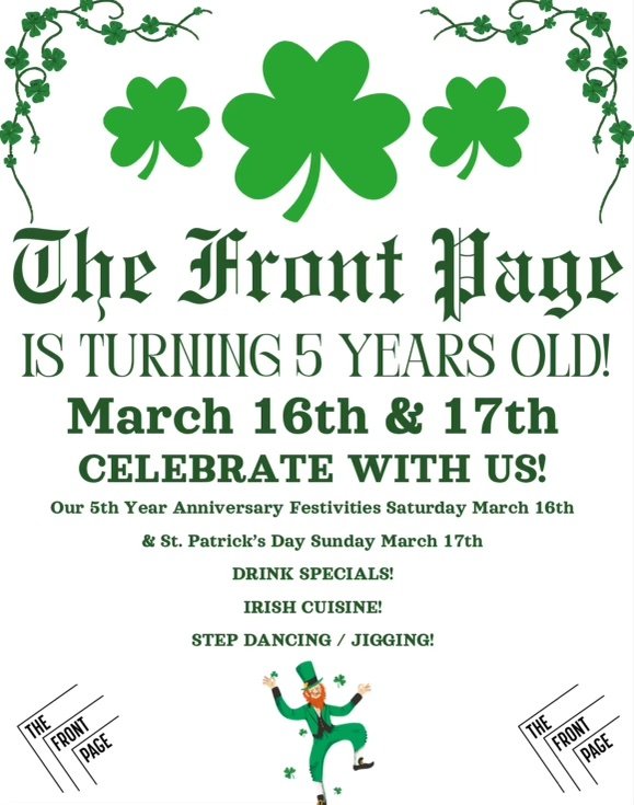 The Front Page 5th Anniversary Party!