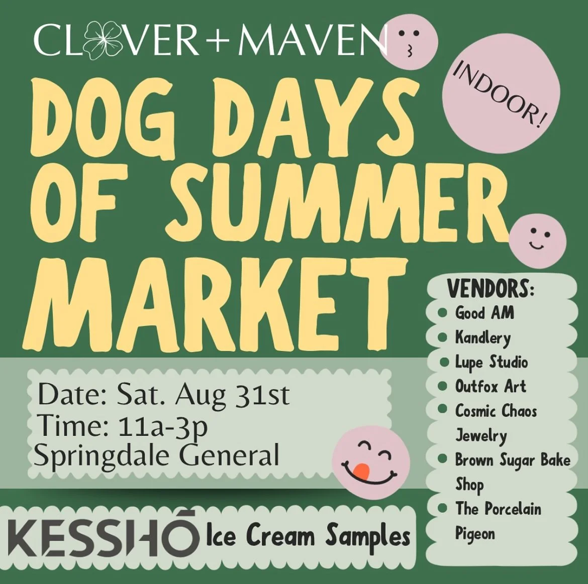 Dog Days of Summer Market at Clover and Maven