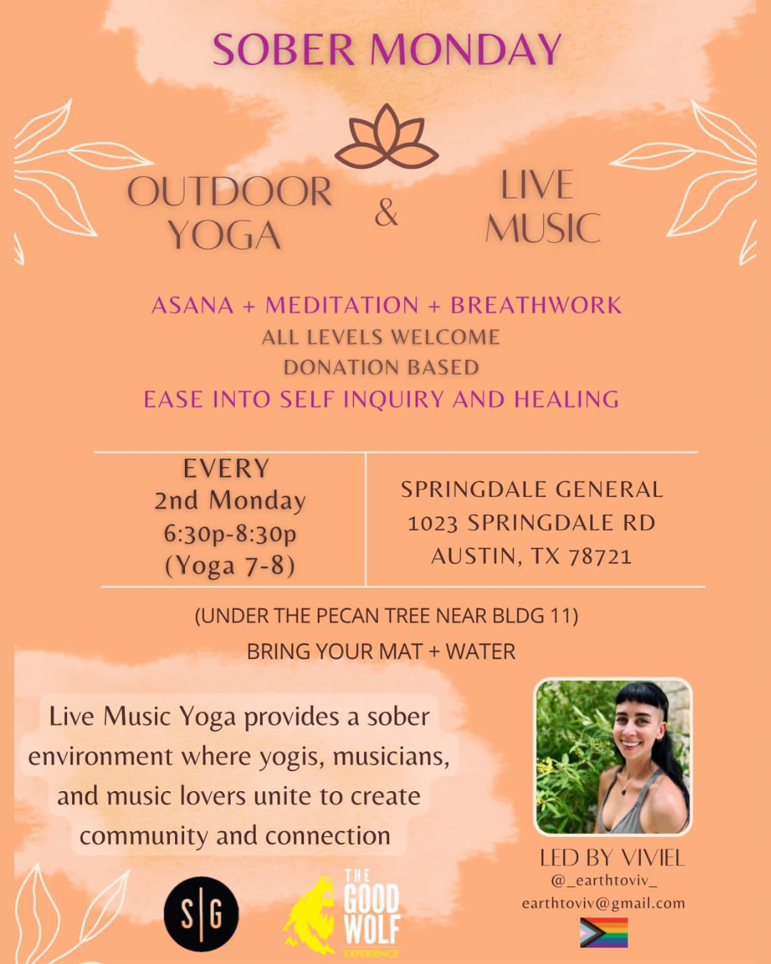 Sober Monday Live Music Yoga