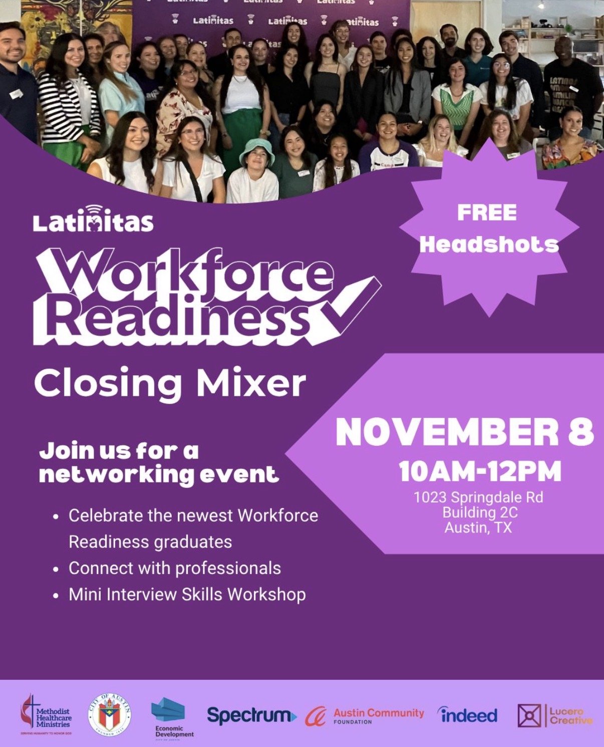 Latinitas Workforce Readiness Closing Mixer at Springdale General