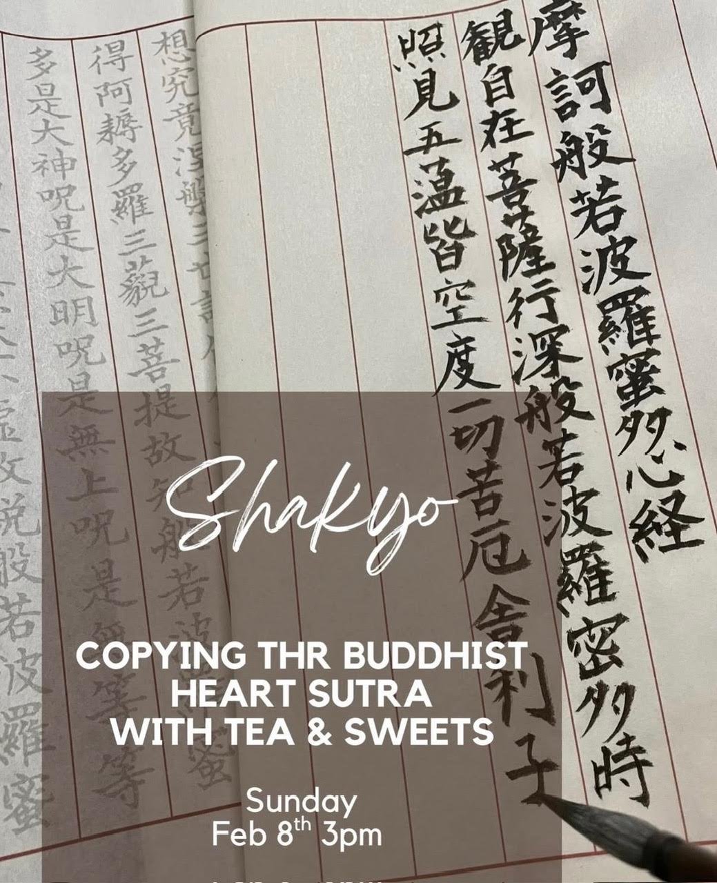 Buddhist Heart Sutra with Tea &amp; Sweets at Uroko