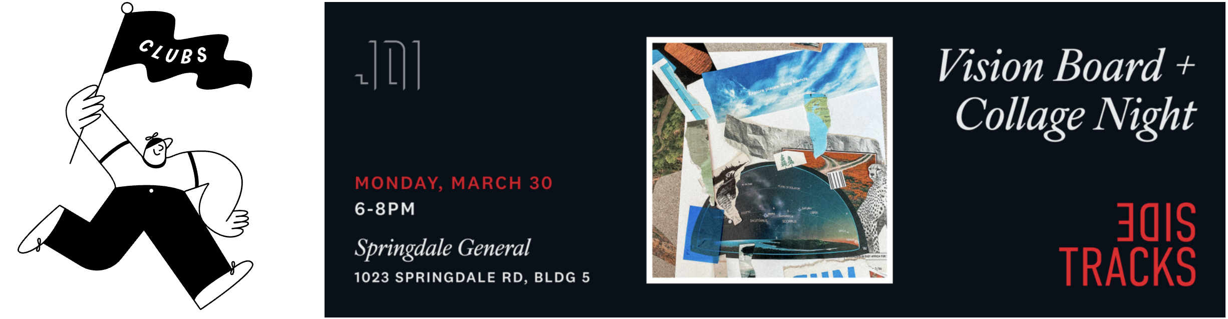 Vision Board &amp; Collage Night at JDI Sidetracks