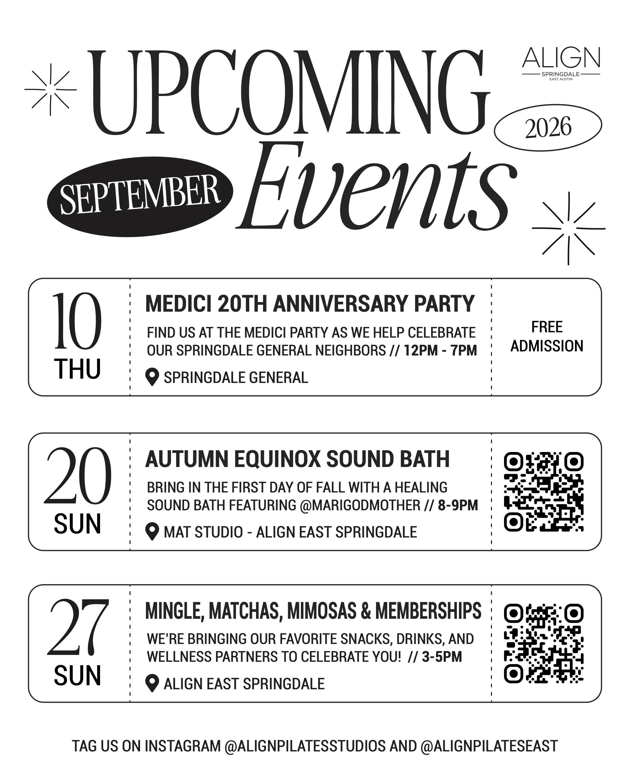 ALIGN East Autumn Equinox Sound Bath at Springdale General