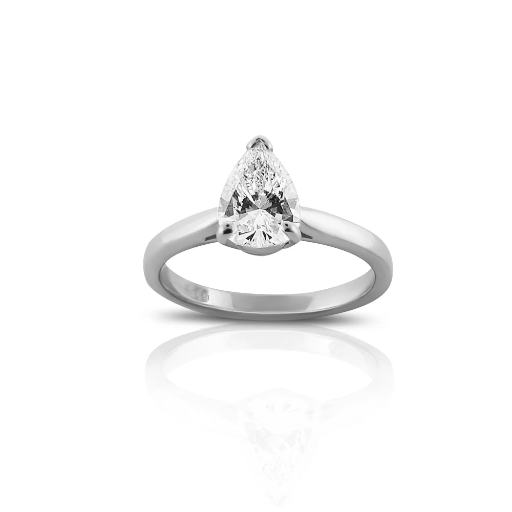 Stunning Pear Shape Diamond Ring