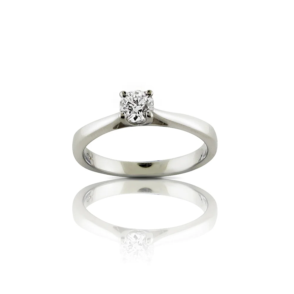 Four Claw Diamond Solitaire Engagement Ring