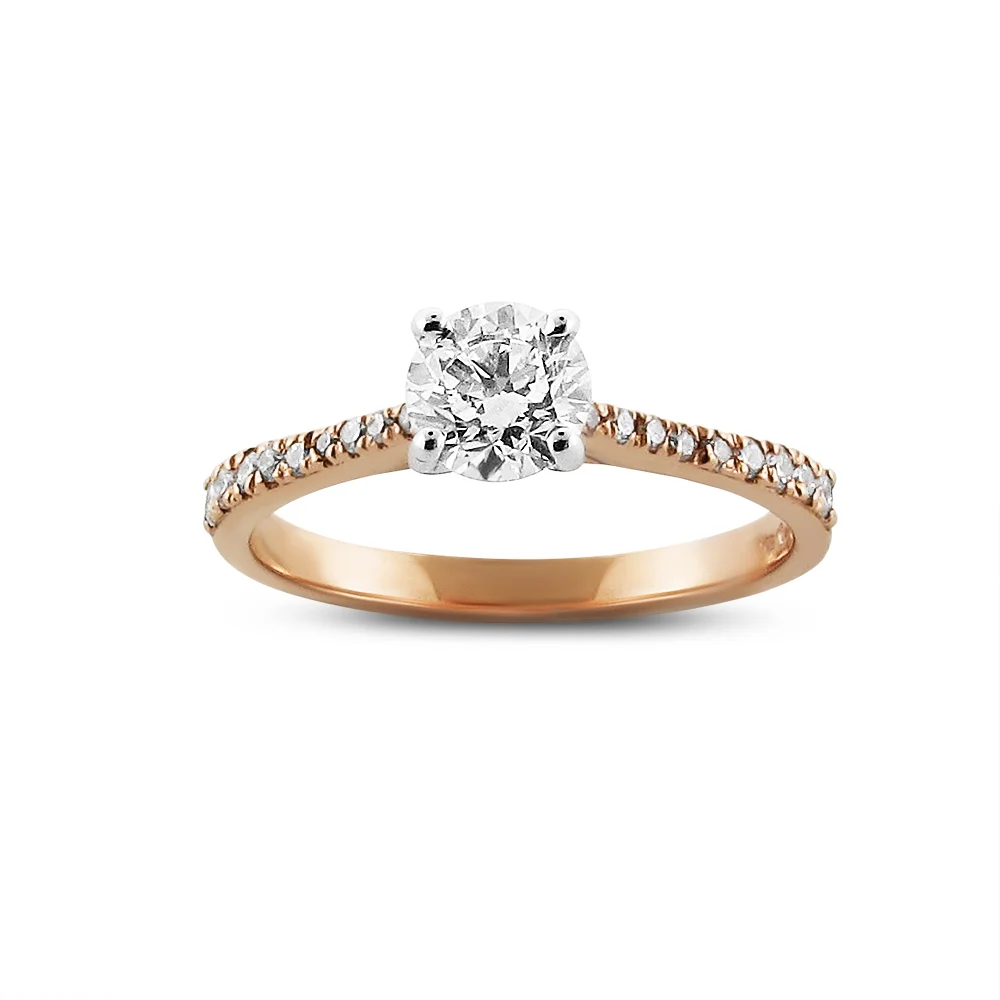Elegant Rose Gold Engagement Ring