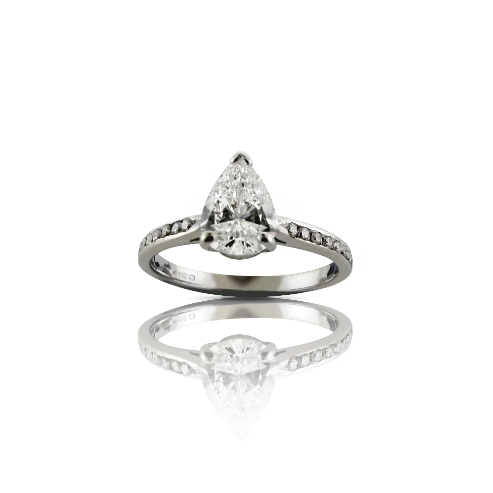 Pear-Shape Diamond Engagement Ring