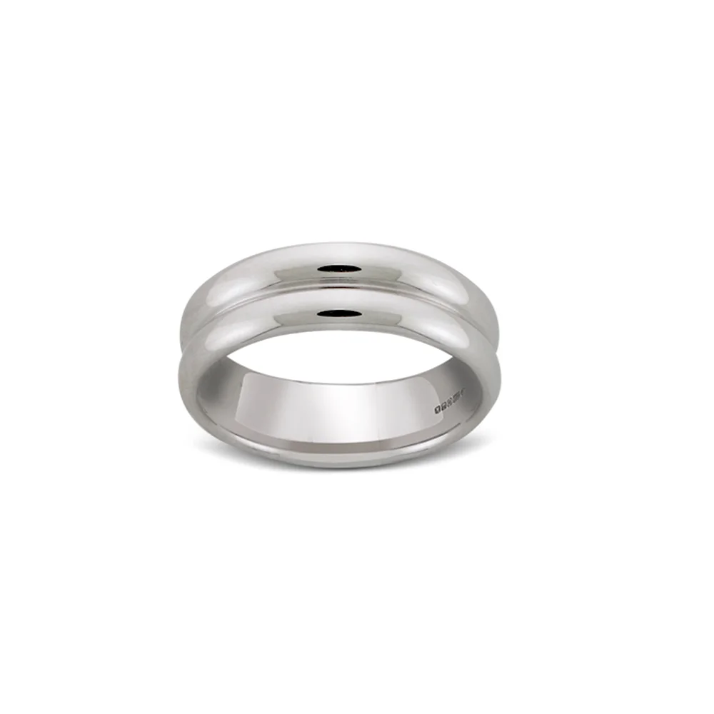 Double Domed Wedding Ring