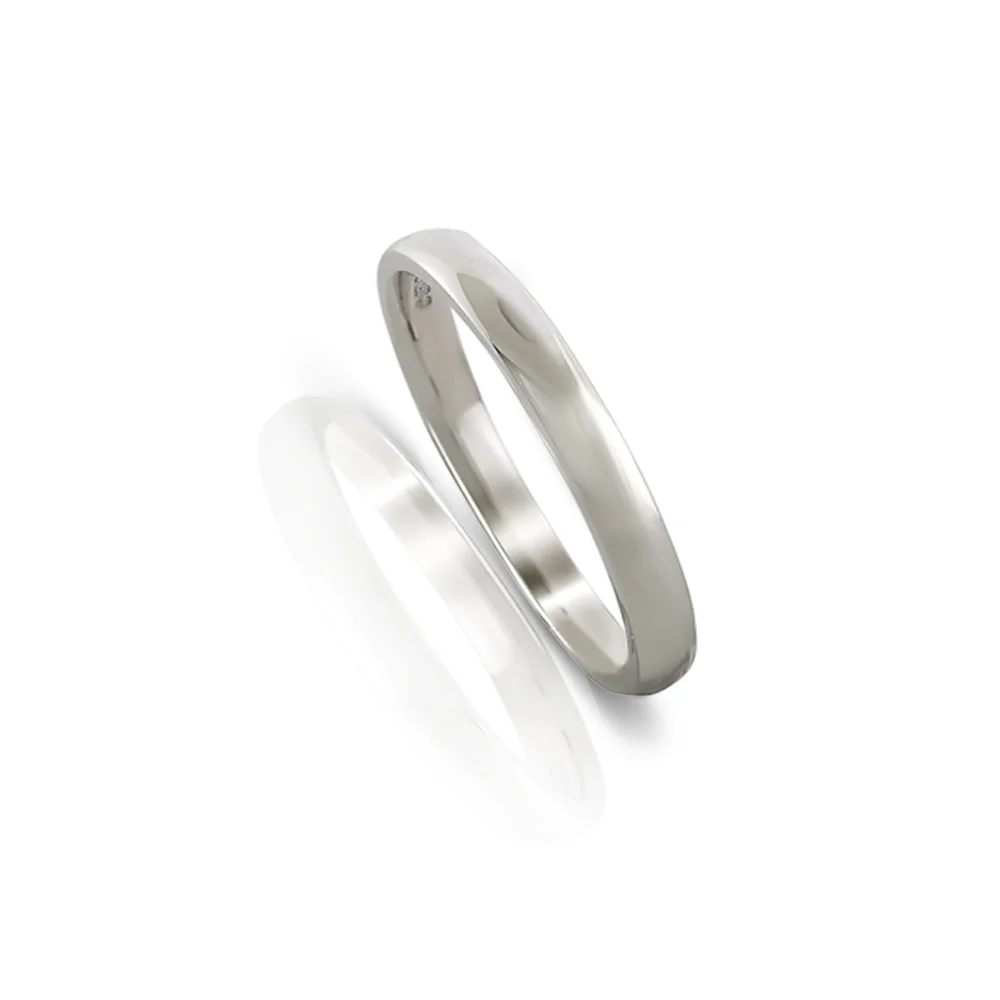 2mm Star Design Wedding Band
