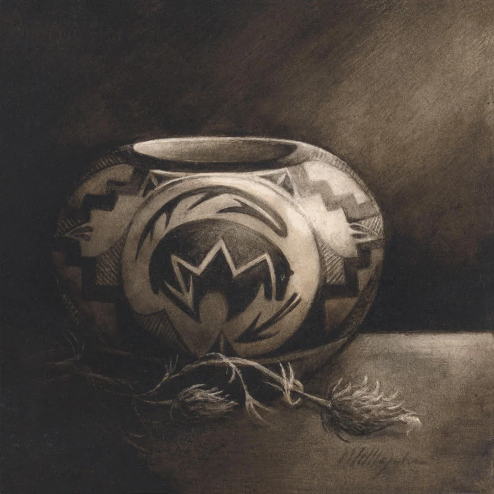 Acoma Bear with Thistle