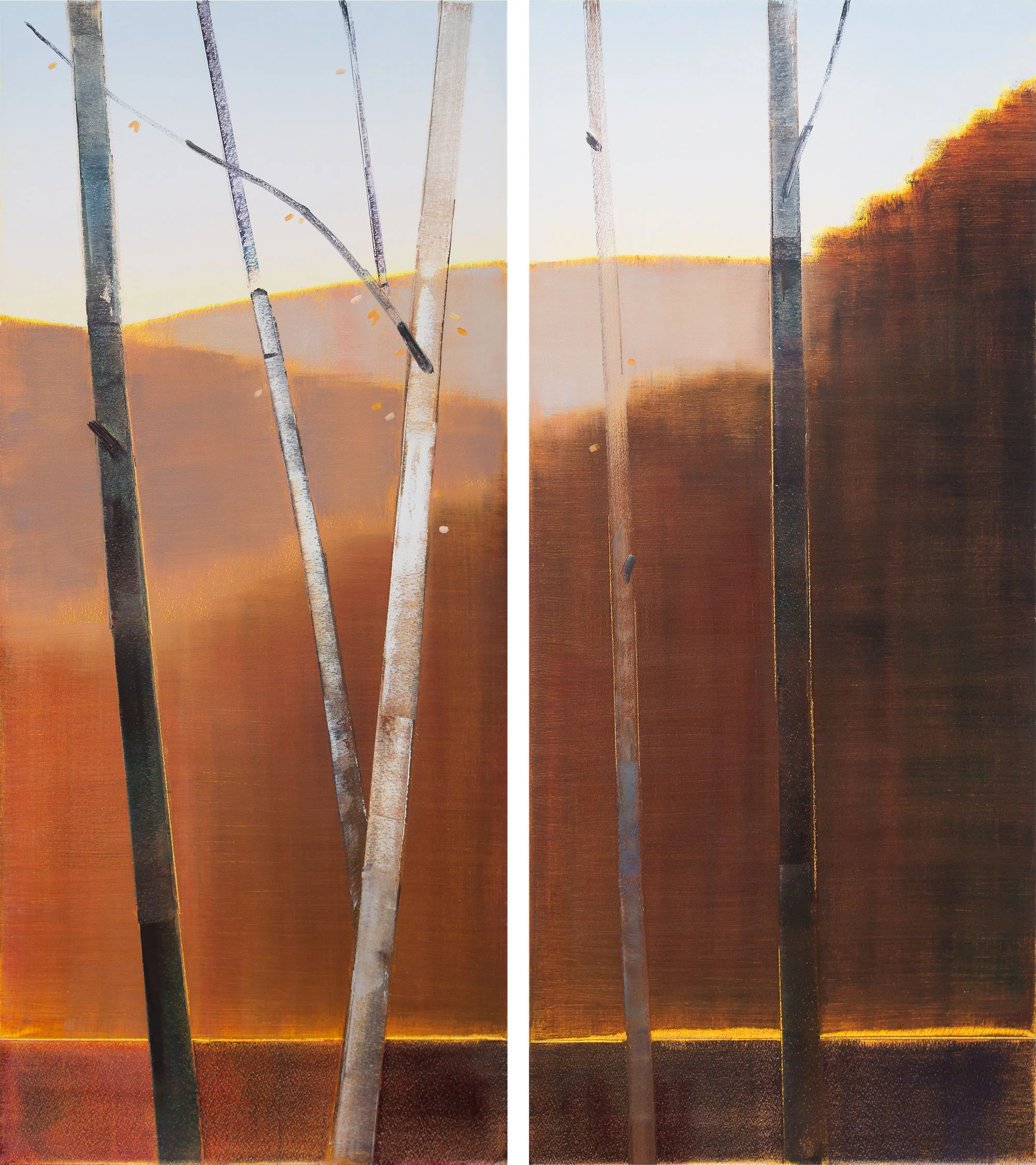 🔴II.I.I 55 x 24” each, $ 8,500.