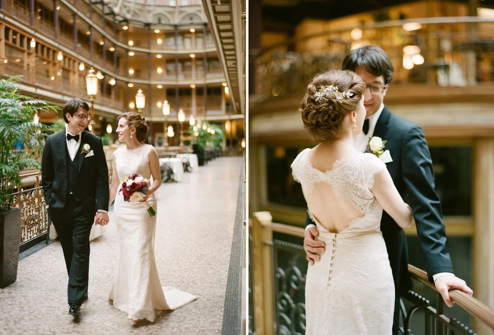 Wedding Portraits at The Arcade Cleveland