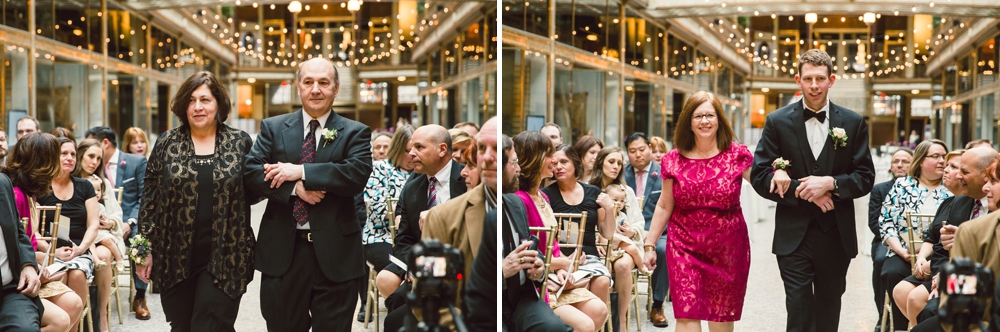 Wedding Ceremony at The Arcade Cleveland