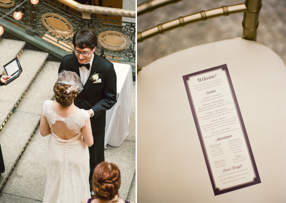 Wedding Ceremony at The Arcade Cleveland