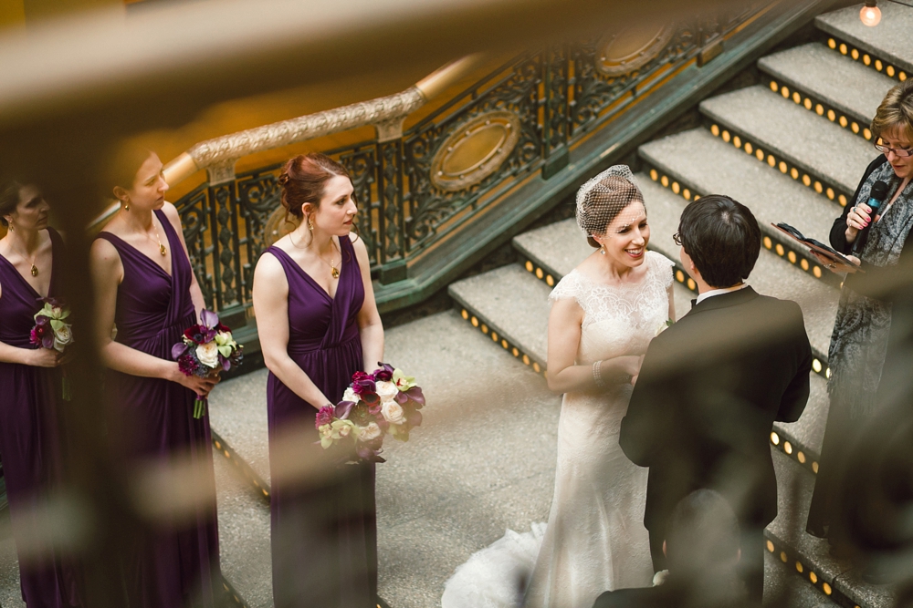 Wedding Ceremony at The Arcade Cleveland